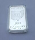 OH SEALED US 50 State Minimum Federated Mint OHIO 1/2 Oz .999 Pure Silver Bar