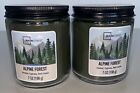 2 Mainstays ALPINE FOREST 7 Oz Jar Candles / Free Shipping