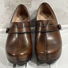 DANSKO Womens Size 35 Solstice Professional Clogs Brown Leather Slip-On Comfort