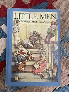 New Listing1928 Little Men  Louisa May Alcott. Clara A. Burd illustrator. Hardback Vintage