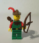 (i10/1) LEGO 1x cas139 Forest Mann Robin Hood Minifigure 6054 6066 6103 Knight