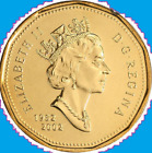 2002 Canada Loonie One Dollar Coin. UNC.Canadian $1 Loon. (RJ.)