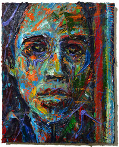 New ListingPORTRAIT OIL█PAINTING█OUTSIDER█IMPRESSIONIST█ART█SIGNED ABSTRACT ORIGINAL UNIQUE