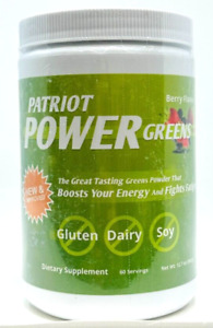 Patriot Power Greens Berry Flavor - 60 Servings Large - New/Sealed! Exp 11/2024