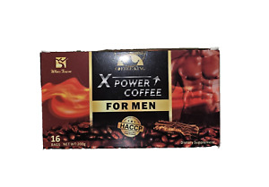 X Power Coffee for Men Herbal Supplement Coffe Energy Maca More Control 16 Bags