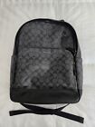 Authentic Coach Graham Backpack In Signature Canvas Style IDC2935 Gunmetal Black
