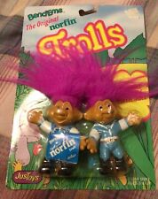 New Listing1992 Bend-Ems Original Norfin Troll, Couple in western wear, mint by  Just Toys