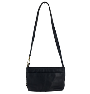 Etienne Aigner Small Black Leather Crossbody Purse Shoulder Bag Handbag