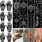 XMASIR 16 Sheets Temporary Henna Tattoo Kit, Reusable Tattoo Stencils Sets Kit