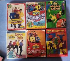 The Wiggles DVD Lot of 6 Wiggly Safari Big Red Boat Big Red Car Dance Party Etc