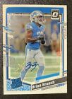 New Listing2023 Panini Donruss Optic Brian Branch Rated Rookie Auto /199 NEW! Lions