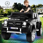 Black 12V Electric Kids Ride On Car Mercedes-Benz Toys Truck Lights Music Remote