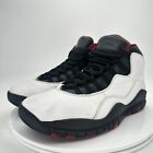 Nike Air Jordan 10 X Retro Chicago Men Size 8 310805-100 White Red Black Shoes