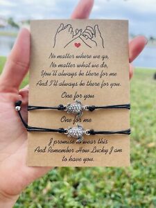 Sea Turtle Friendship matching bracelet for best friend, couple, mother daughter