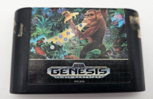 Toki Going Ape Spit Sega Genesis game cartridge TESTED WORKING