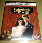 Labyrinth 35th Anniversary Edition 4K ULTRA HD BLU-RAY Book 1986 David Bowie New