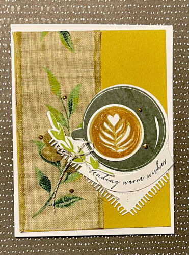 4 “sending warm wishes” Fall Pumpkin Spice Latte Coffee Card Kit The Greetery
