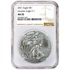 2021 $1 SILVER AMERICAN EAGLE ✪ NGC MS-70 ✪ TYPE 1 T1 HERALDIC EAGLE ◢TRUSTED◣