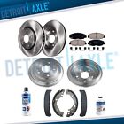 Front Rotors and Brake Pads + Rear Drum & Shoes for 2006-2011 Honda Civic 1.8L