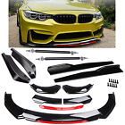 For BMW 3 4 5 series Front Rear Bumper Lip Spoiler Splitter Body Kit Side+Skirt (For: More than one vehicle)