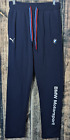 Puma BMW Motorsport Sweat Pants  Blue Spell Out Joggers Track Size Small