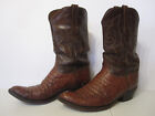 USED Vtg 90s Lucchese Classics Exotic Caiman leather 12 E mens cowboy boots