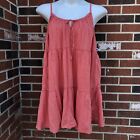 old navy cami tiered swing dress xl petite Coral NWT
