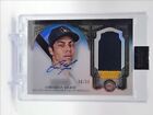 CHRISTIAN YELICH 2023 TOPPS DYNASTY DEED PATCH AUTOGRAPH AUTO /10 Q0398