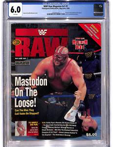 CGC 6.0 WWF WRESTLEMANIA 12 XII Official Arena Program / RAW Magazine 1 May 1996