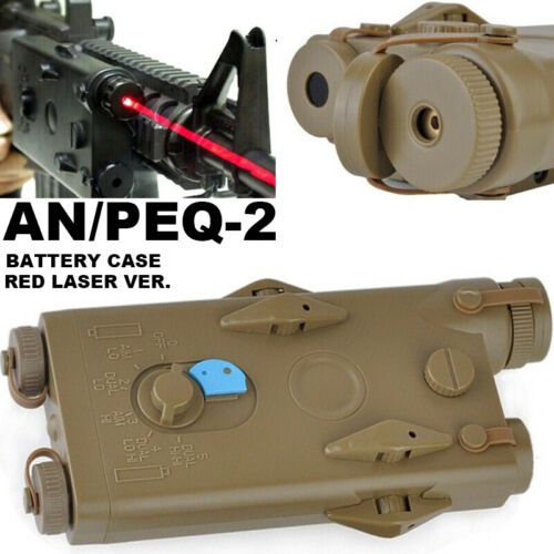 New ListingWADSN AN/PEQ-2 Battery Case Tactical Airsoft Red Laser Version Battery Box USPS