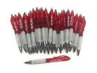 30ct Lot Misprint Retractable GEL-INK Pens Thick Barrel Rubber Grip RED/WHITE