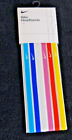 Nike Headbands 6 Pack Skinny Non-Slip Swoosh Logo Bright Colors Multipack NWT