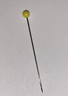(11) Sewing Pins 40-42mm for Fabrics - Straight Pins with Colored Ball - Yellow