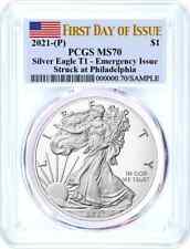 New Listing2021 (P) $1 Silver Eagle Type 1 - Emergency Issue PCGS MS70 First Day of Issue