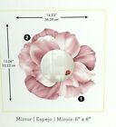 RoomMates Floral Mirror Pink Peel and Stick 8 Wall Decals