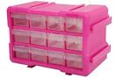 12drawer Small Parts Organizer Pink