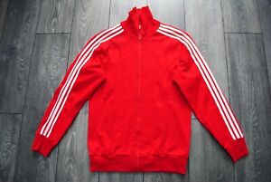 ADIDAS SPORT JACKET TRACK TOP VTG MADE IN YUGOSLAVIA 80's RED SIZE 7 (M-L) RETRO