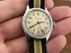 Vintage Avalon Men’s Watch. Military Style Running & Keeps Time. Swiss 30mm