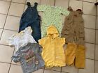 Baby Boys Clothing Lot Overalls Rompers Shorts Top. Size 9-12 months