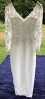 Wedding Gown Size 10 Pencil Skirt White Beads Sequins Lace Sweetheart Slit
