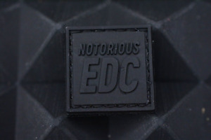 NEW Notorious EDC RE Patch Black/ Black 1x1” SOLD OUT