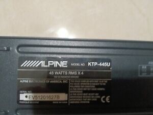 Alpine KTP-445U 4 Channel 45W Rms x4 Power Pack Car Amplifier