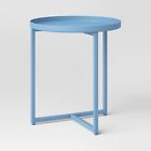 Tray Top Metal Accent Table - Blue - Room Essentials