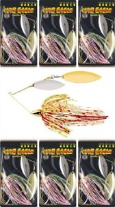 (6) War Eagle 1/2 Oz Double Willow Blade SpinnerBaits Bleeding Shad Brand New