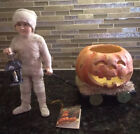 Bethany Lowe Halloween Mummy Carriage--Two Piece Set--Retired