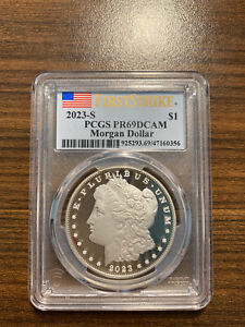 2023-S Morgan Silver Dollar Proof Coin PCGS PROOF PF PR 69 DCAM First 1st Strike