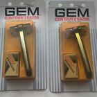 2 Gem Contour II Razor With 2 Super Stainless Steel Blades Vintage Old Stock