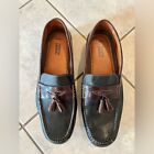 Johnston Murphy Locklin Oiled Leather Tassel Two Tone Men's Loafers Size 11M
