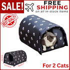 Cat House for Two Outdoor Cats in Winter Outdoor Cat Houses For Feral Cats Tent