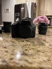 Canon E05 800D Rebel T71 camera. Two additional lenses and 3 batteries w/charger